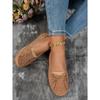 Stitching Solid Color Bow Womens Flat Loafers
