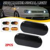 Для VW MK4 Golf GTI R32 Jetta Дымчатые линзы Янтарные светодиодные передние габаритные огни