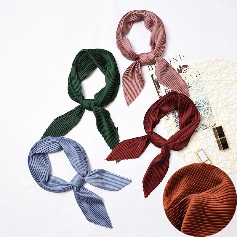New Fashion Women Decoration Fashion Silk Satin Handkerchief Small Neck Scarf Square Scarf