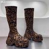 Платформа Женские Высокие Сапоги Сексуальные Высокие Каблуки Дизайнерская Обувь Женские Тенденции 2024 Зимние Ботинки Челси Новые Женские Мотоциклетные Сапоги