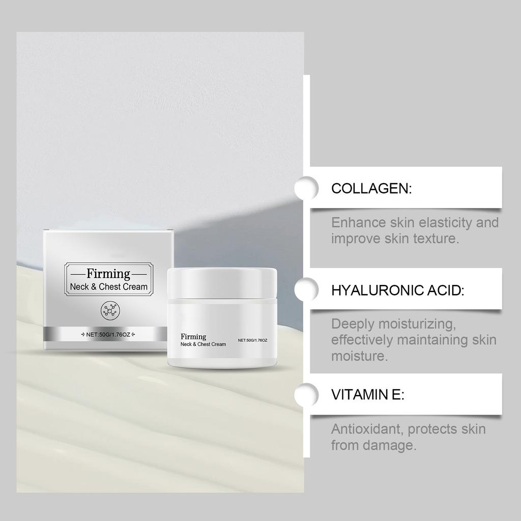 Антивозрастной укрепляющий крем для шеи эффективно уменьшает морщины на шее, повышает эластичность кожи, подходит для различных видов кожи