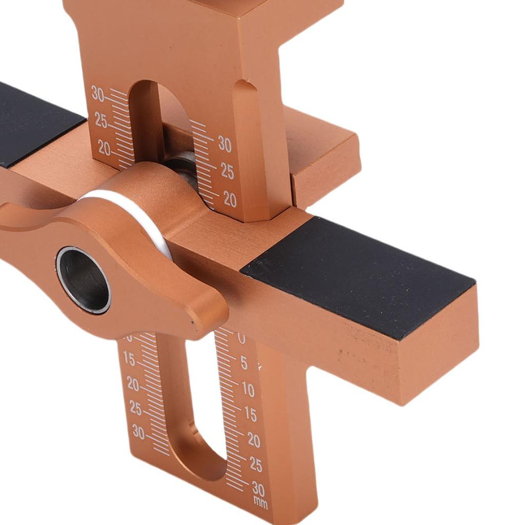 Позиционер для установки дверцы шкафа Алюминиевый сплав Регулируемый инструмент-кондуктор для монтажа дверцы шкафа для DIY Большинство дверц шкафов