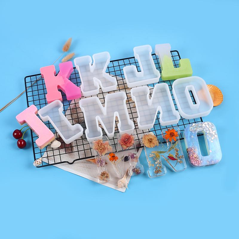 A to Z Large Letter Silicone Mold Capital Alphabet Epoxy Molds DIY Jewelry Craft Candle Making Birthday Party Cake Home Decor