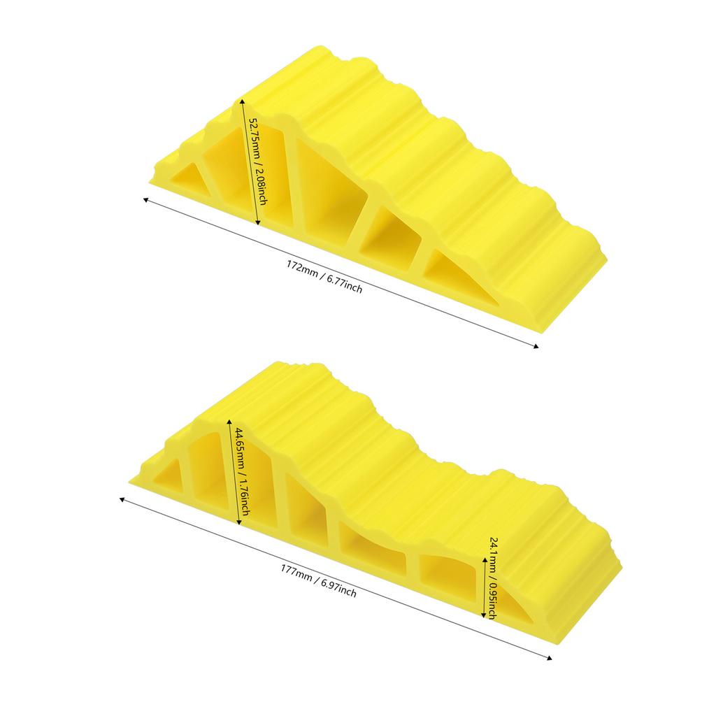 2PCS RC Climbing Curved Obstacle Plastic RC Car Obstacle Set for TRX4M SCX24 FCX24 1/18 1/24 Scale Crawler Car