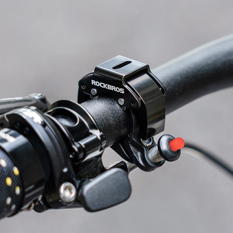 C-shaped bicycle bell - black