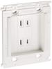 WTL40944W Ceramic White Recessed Outlet for Home Security Lights