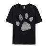 Dog Lovers Shirt Women Men Paw Print Dog Mom T-Shirt Cotton Tops T Shirt Fashionable Men Top T-Shirts Normal Clothing