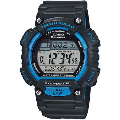 STL-S100H-2AJH [SPORTS GEAR] Круглые часы из черной смолы, цифровые