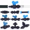 16/20mm Micro Irrigation Drip Tape Connectors Locked Hose Fittings Tee Repair Elbow End Plug Joints Greenhouse Coupler 1Pcs