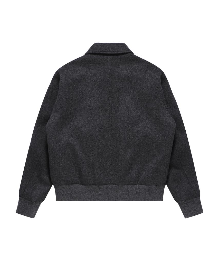 Solew Wool Blouson Jacket_Charcoal