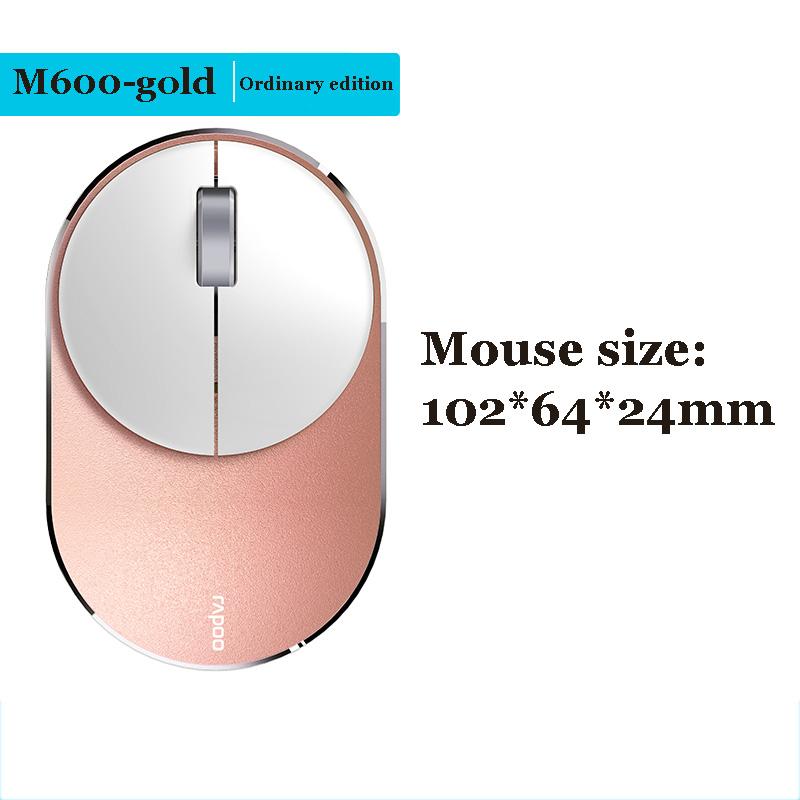 Мини-многорежимная беспроводная мышь Rapoo M600G/M600G поддерживает Bluetooth 3.0/4.0 и 2.4G для Windows XP/Visa/7/8/10 или более поздних версий,