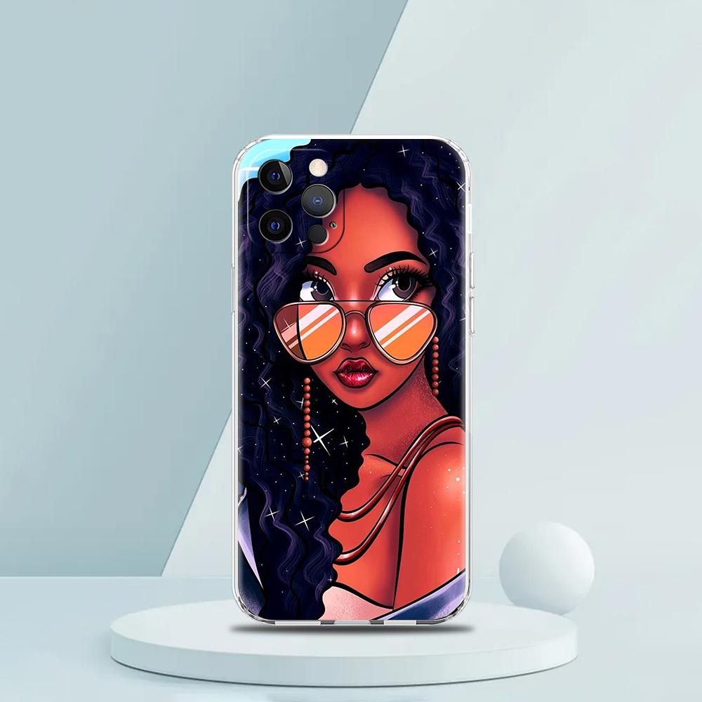 Модный Черный Чехол для Телефона для iPhone 16 15 14 13 12 Pro Max Прозрачный ТПУ для iPhone 11 Pro Max 7 8 Plus XS XR Оболочка Capas