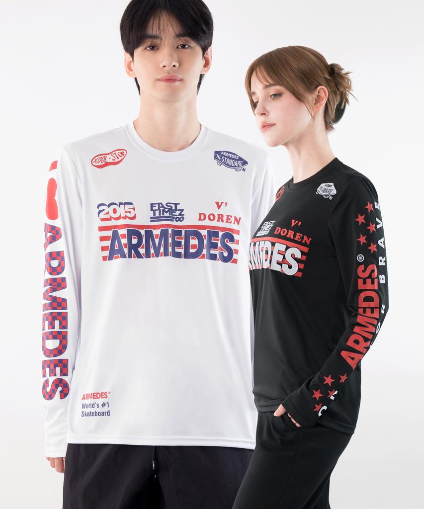 ARMEDES [2Pack] Art Graphic Functional Long Sleeve T-Shirt Ar-215 (3 Colors)