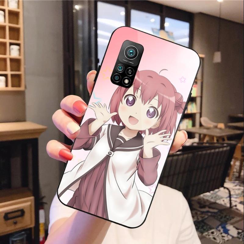 Чехол для телефона Yuru Yuri Japan Anime для Xiaomi 12 11T 10 9 Redmi Note 11 10 10S Pro Redmi 9 9A 8, черный, из поликарбоната, стеклянный чехол для телефона