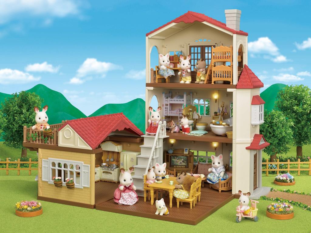 Sylvanian Families House House with Red ST Mark Certification For Ages 3 and Up Toy Dollhouse Sylvanian Families EPOCH [Big Roof] Ha-48