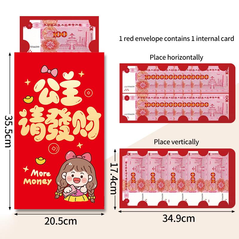 Creative Suprise Big Red Envelope  Horse Year Hongbag Birthday Wedding Red Envelope Lucky Money Bag Spring Festival Gifts
