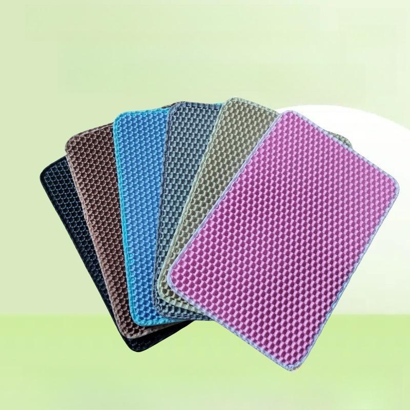 EVA Double Layer Cat Litter Mat Waterproof Anti Splash Litter Box Filter Pad Pet Cat Sleeping Mat