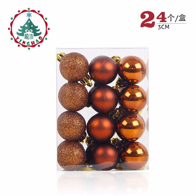 24 шт./бочка, Рождественский шар, рождественская елка, безделушка, висячие подвески, украшение для дома, вечеринки, свадьбы