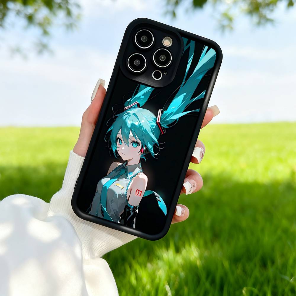H-Hatsune M-Miku Аниме Силиконовый Мягкий Чехол Для Телефона Для IPhone 17 Pro Max 16 Pro 15 14 13 12 11 17 Air 16E Plus Мягкий Чехол
