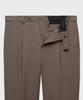 MUSINSA STANDARD Wide Hidden Banding Slacks [Dusty Beige]