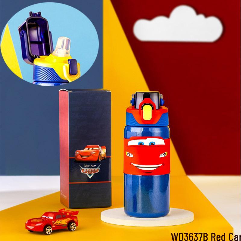 Cartoon Kids' Sports Water Cup - Portable, Large-Capacity, Direct-Drinking Plastic for School Use