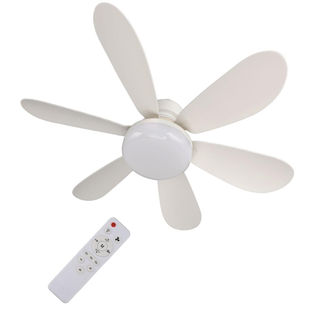 Потолочный вентилятор с подсветкой и пультом дистанционного управления E26/E27 Base, регулируемый потолочный вентилятор с подсветкой для гаража, ванной комнаты
