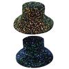 Shiny Sequin Bucket Hat for Women Glitter Bling Disco Hat Sparkly Party Rave Fisherman Cap Outdoor Sun Hat for Beach Travel