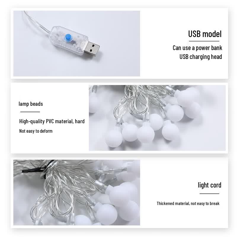 Светодиодная гирлянда для кемпинга на USB