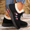 Winter Hot-selling Women's Boots 2024 High-quality Color-blocked Lace-up Fashionable Warm Low-cut Sports Boots for Women