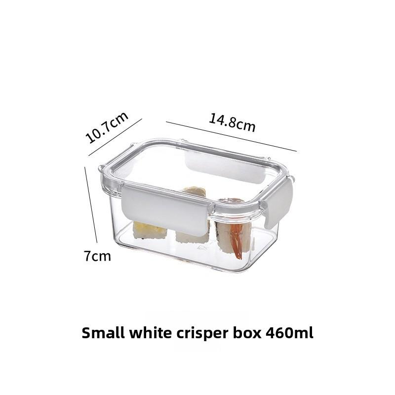 Kitchen Refrigerator Sealed Rectangular Refrigerator Storage Box with Lid Plastic Crisper Lunch Box Storage Box
