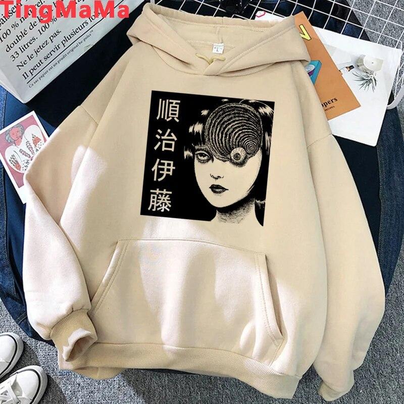 Толстовки с капюшоном Junji Ito Shintaro Kago Tomie унисекс, harajuku, аниме y2k, эстетичная одежда унисекс, одежда унисекс, толстовка унисекс с капюшоном в стиле Харадзюку