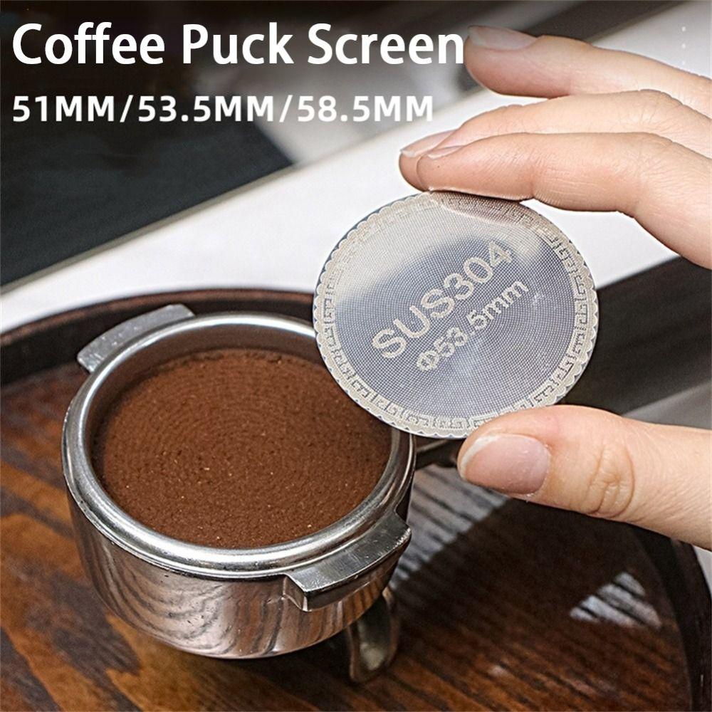 Stainless Steel Coffee Puck Screen Reusable Espresso Accessory New Coffee Filter