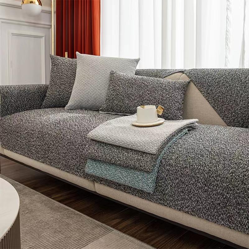 Подушка для дивана, универсальная хлопково-льняная подушка для четырех сезонов, нескользящая, простая, современная, легкая, роскошная, чехол для подушки на сиденье дивана, тканевый чехол на спинку