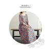 Extra Wide Mid-length Dress Round Neck Pullover Middle-aged Mom Dress Female