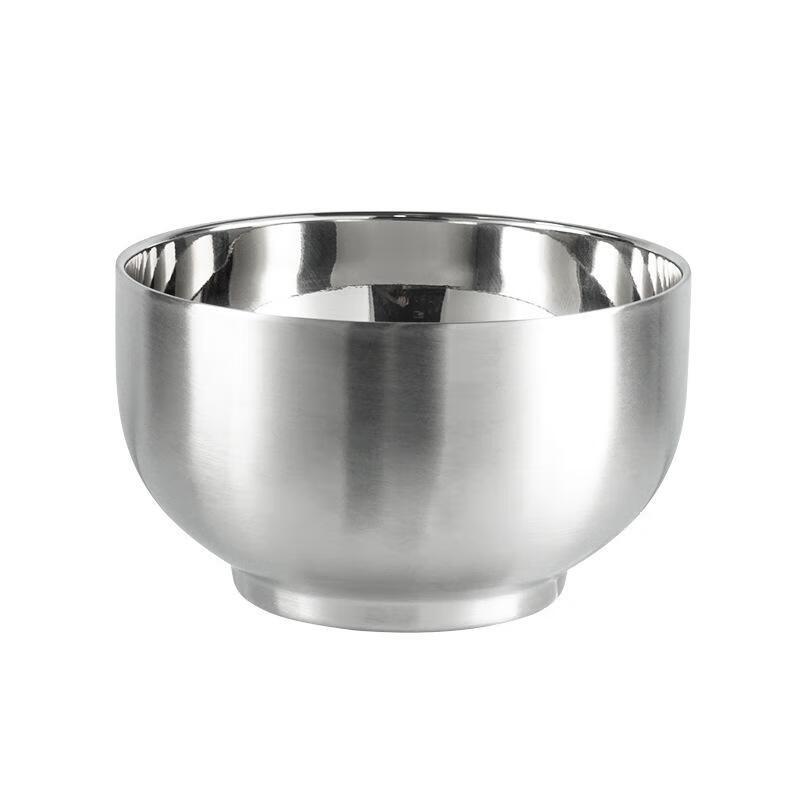 JingJingRS 304 Stainless Steel Double-Layer Insulated Dining Bowl
