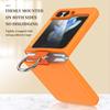 Чехол Samsung ZFlip7 с ремешком-кольцом для пальца: Однотонная, Матовая, Защитная крышка от падения для ZFlip3/5/6