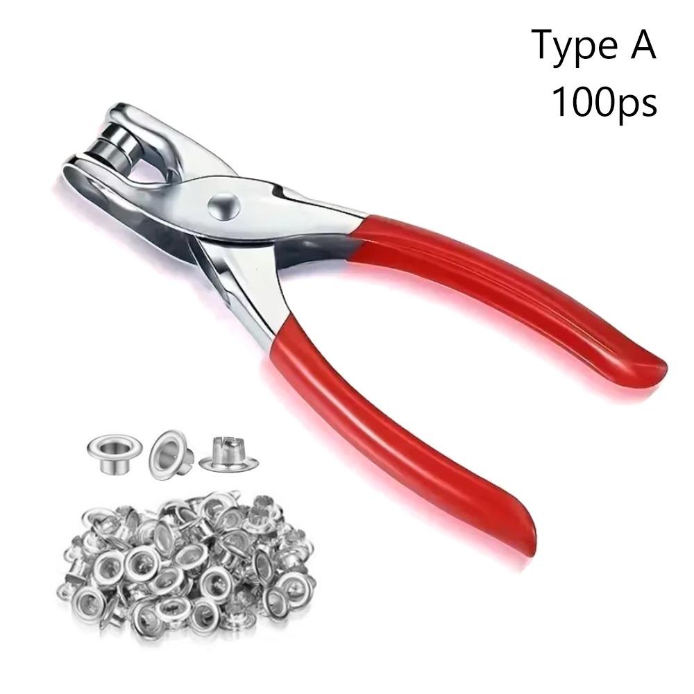 Installation Grommet Eyelet Plier Set Metal Grommet Tool Kit  For Leather Cloth