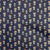 Cotton Flex Dark Blue Fabric Circus Quilting Supplies Print Sewing Fabric By The Yard 40 Inch