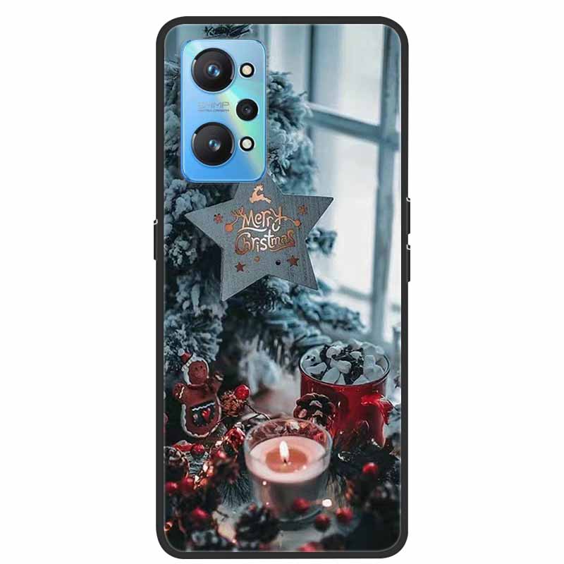 Christmas Cover For Realme GT Neo 2 2T 3 3T Cases Lovely Soft TPU Silicone Covers for Realme C21Y C25Y Q5 Pro Neo2 Neo3 Neo2T