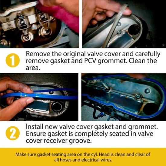 Engine Valve Cover Gasket Set Fit Honda 2006-2015 Civic 1.8L L4 1799Cc