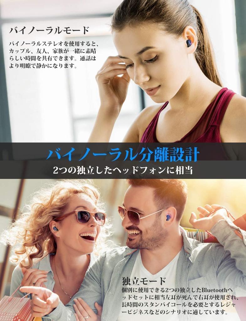 Bluetooth Equipped with Bluetooth Earphones Wireless Earphones Bluetooth Earphones Earphones with 6 Hours Playback Total 200 Hours Playback Comes with