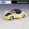 Welly 1/24 Porsche 356A Speedster Классический Винтажный Автомобиль Сплав Масштаб Модель Автомобиля Литой Металл Статический Детская Игрушечная Машина Транспортные Средства Подарки