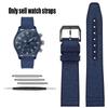 Нейлоновый резиновый ремешок для часов Для IWC Pilot Spade A Mark 18 Portuguese Blue Band Складная застежка Холщовая мужская часовая цепочка 20 мм Браслет