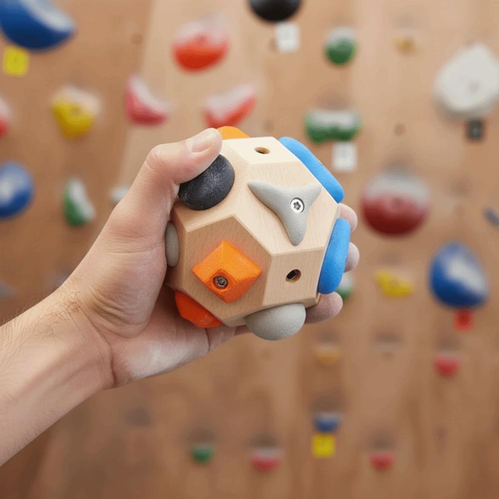 Textured Surface Wood Climbing Holds Boulder Block Climbing Holds  Strength Training