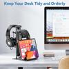 KDD Headphone Stand Game Controller Holder Headset Holder for Desk Earphone Stand with Aluminum Support Bar Universal Storage Organizer Phone &