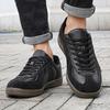 Retro New Casual Men's Shoes Versatile Plus Size Couple Style Niche Leather Surface Board Shoe Must-have for Outdoor Celebrities