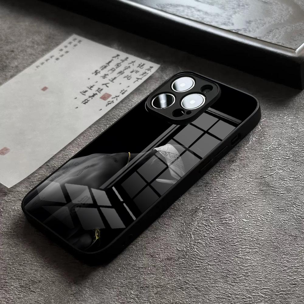 Рэпер 2pac Певец Тупак 2 Чехол для телефона Для 17 Pro Max IPhone 16 Pro 15 12 11 13 Mini X XR XS 14 Plus SE Стеклянная крышка