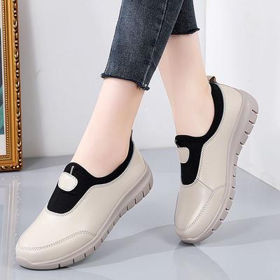 Новая весенняя спортивная и повседневная обувь для женщин с мягкой подошвой на одну ногу, женская обувь больших размеров, универсальная плоская подошва, обувь для ходьбы для мам