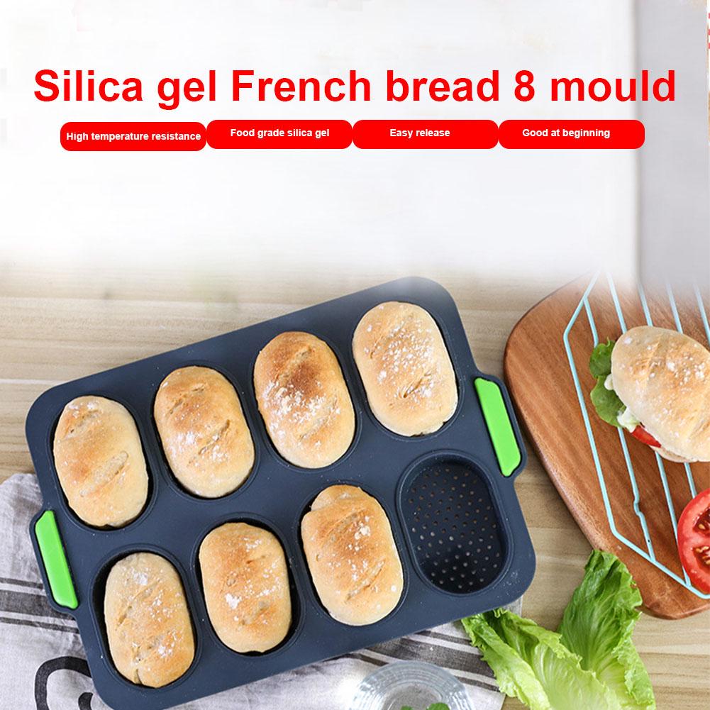 O-S Home Отверстие DIY Французская Антипригарная Форма для Хлеба для Гамбургеров Силиконовая Форма Инструмент для Выпечки Маффинов KTY