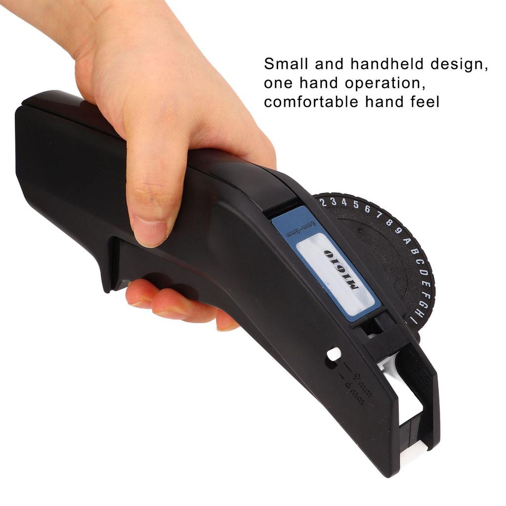 Embossing Label Maker Clear Number Letter One Hand     ABS Label Making Embosser for Label  